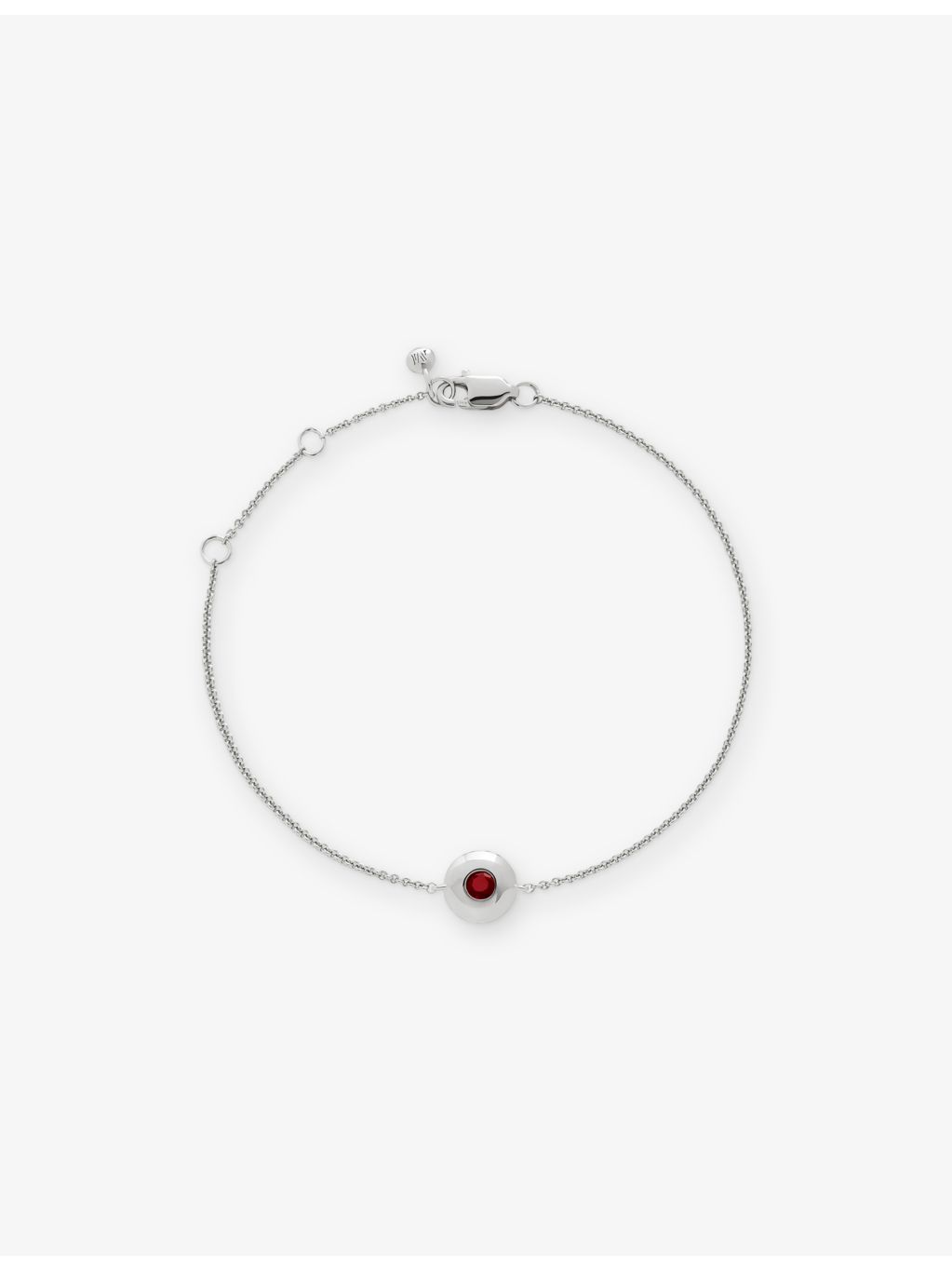 Monica Vinader garnet sterling silver bracelet, imported from the UK