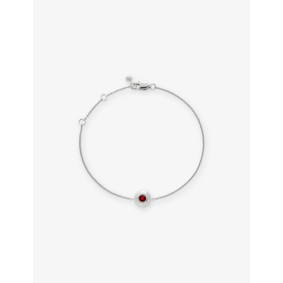 Monica Vinader garnet sterling silver bracelet, imported from the UK