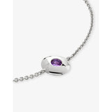 Monica Vinader sterling silver amethyst bracelet, UK version