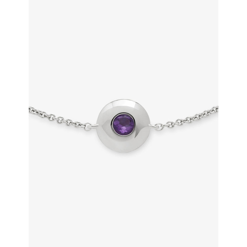 Monica Vinader sterling silver amethyst bracelet, UK version