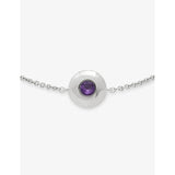 Monica Vinader sterling silver amethyst bracelet, UK version
