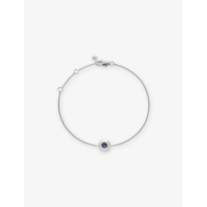 Monica Vinader sterling silver amethyst bracelet, UK version