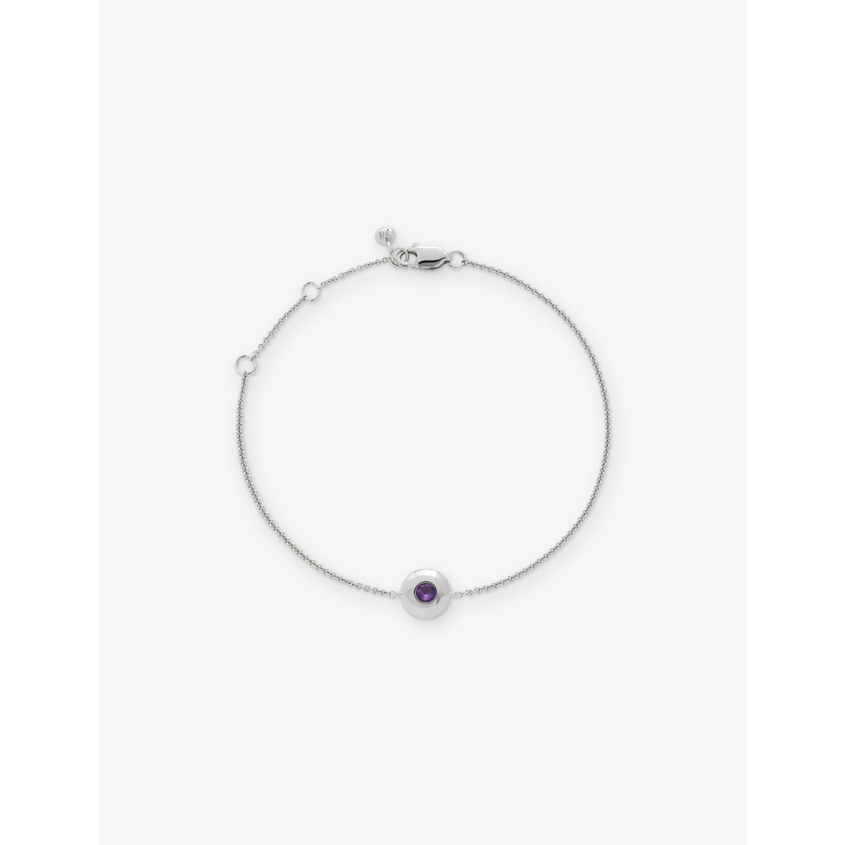 Monica Vinader sterling silver amethyst bracelet, UK version