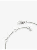 Monica Vinader sterling silver aquamarine chain bracelet, imported from the UK