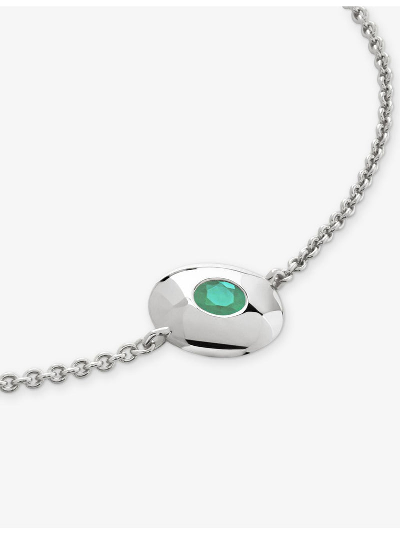 Monica Vinader May birthstone emerald bracelet, UK version