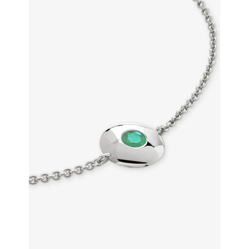 Monica Vinader May birthstone emerald bracelet, UK version