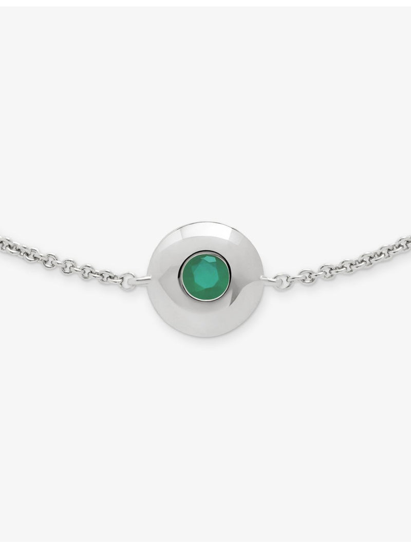 Monica Vinader May birthstone emerald bracelet, UK version