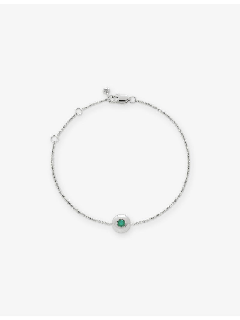 Monica Vinader May birthstone emerald bracelet, UK version