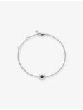Monica Vinader ruby and sterling silver bracelet with adjustable chain - British product