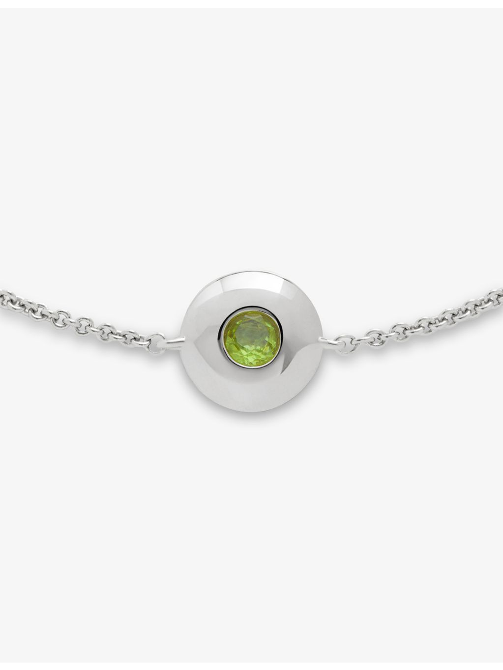 Monica Vinader peridot sterling silver bracelet, imported from the UK