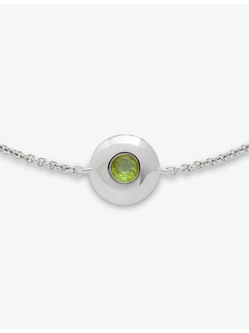 Monica Vinader peridot sterling silver bracelet, imported from the UK