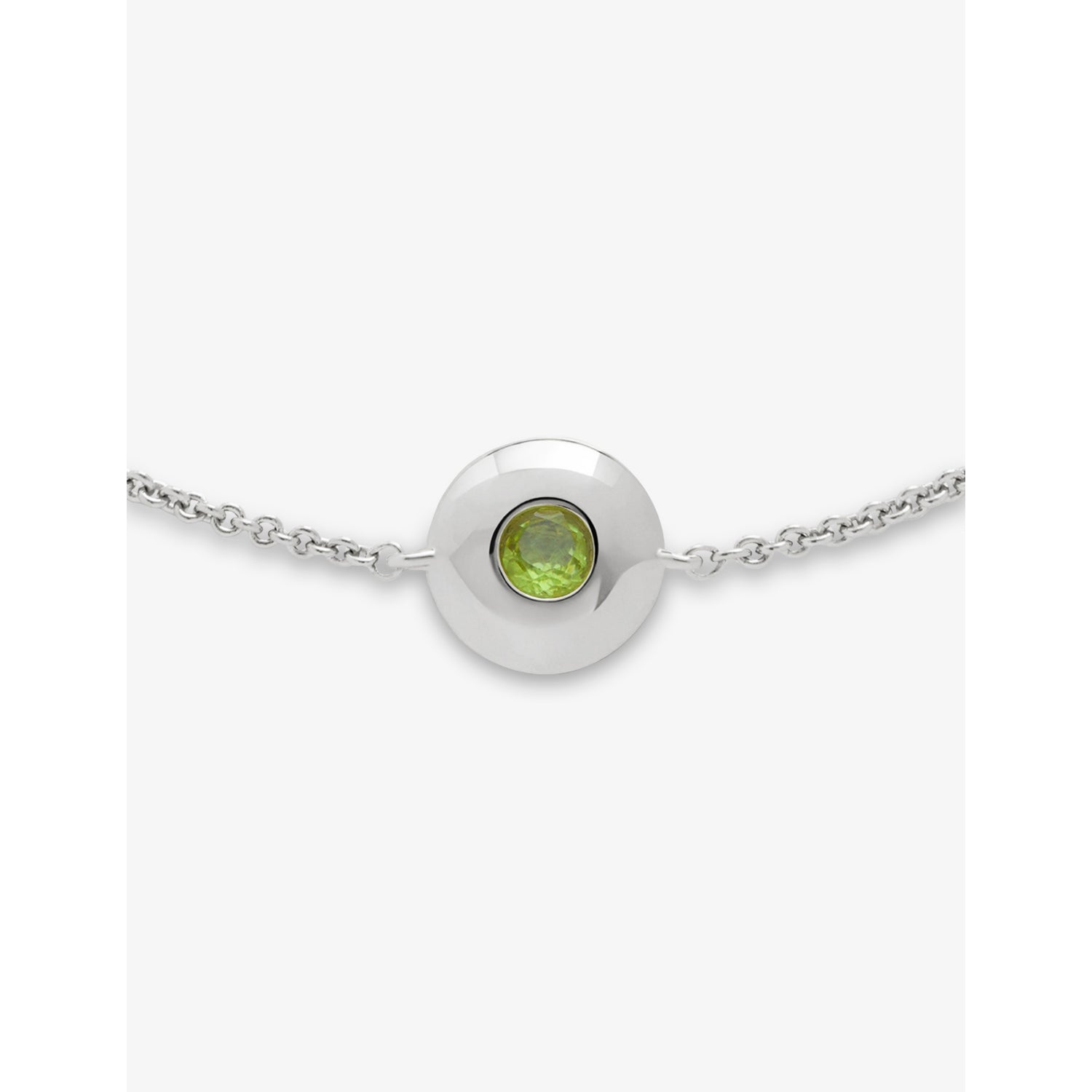 Monica Vinader peridot sterling silver bracelet, imported from the UK