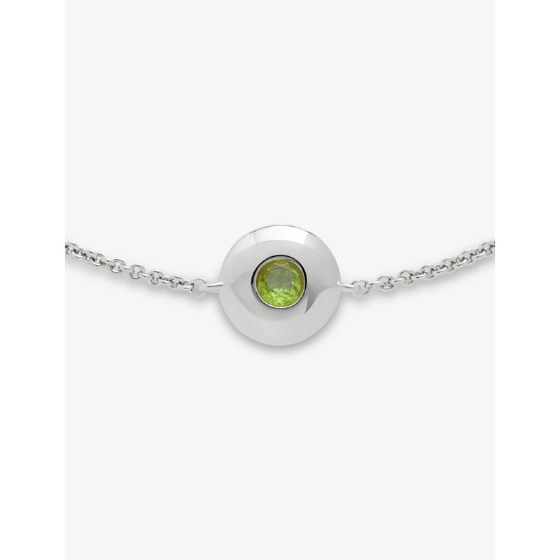 Monica Vinader peridot sterling silver bracelet, imported from the UK