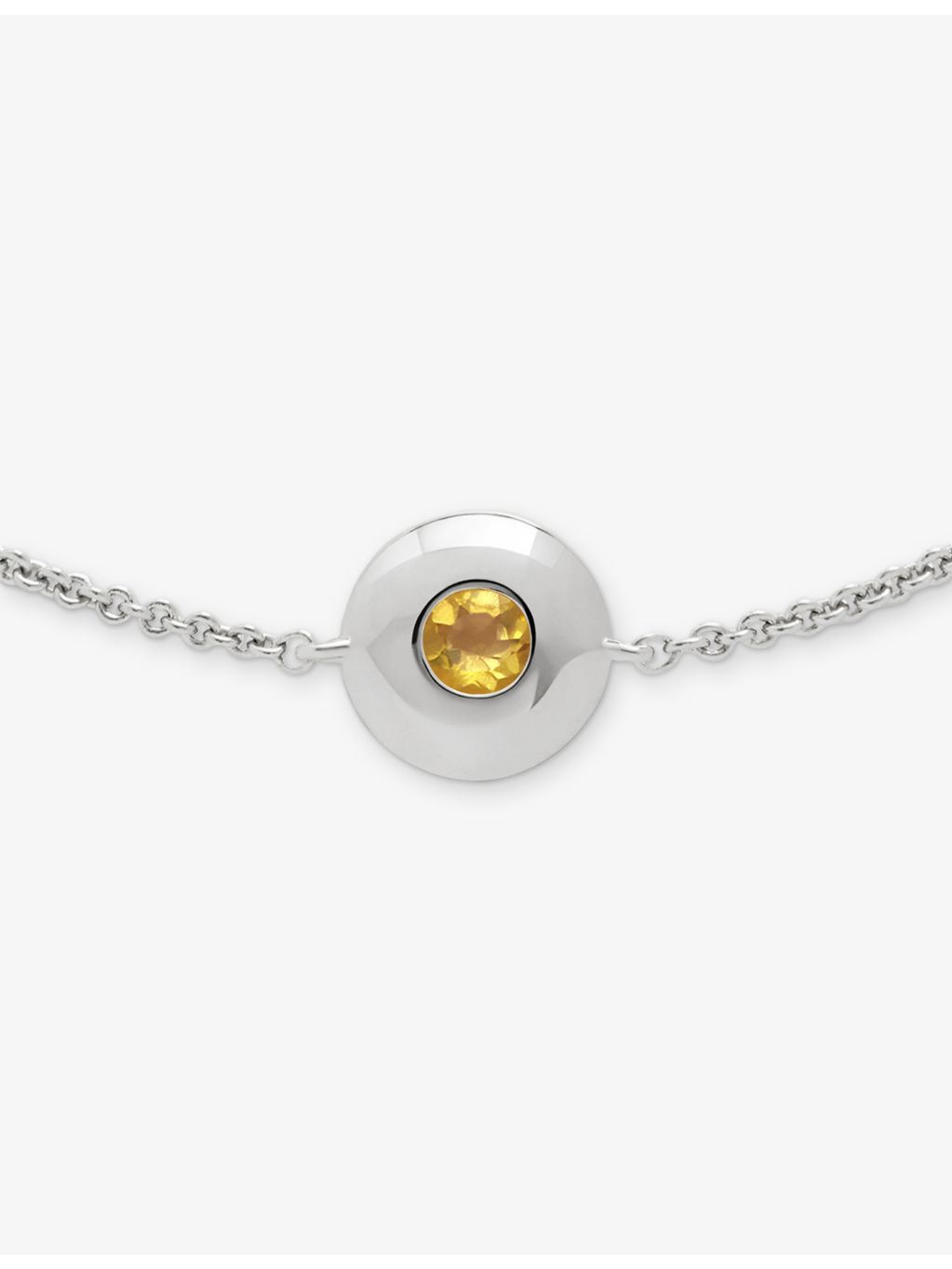 Monica Vinader citrine birthstone bracelet in sterling silver - British product