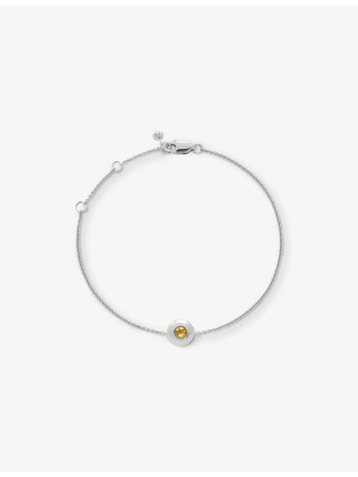 selfridges Monica Vinader November Birthstone Citrine Sterling Silver Bracelet- Buy online at McGrocer