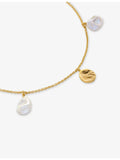 Monica Vinader keshi pearl bracelet 18ct gold vermeil, imported from the UK