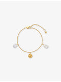 Monica Vinader keshi pearl bracelet 18ct gold vermeil, imported from the UK