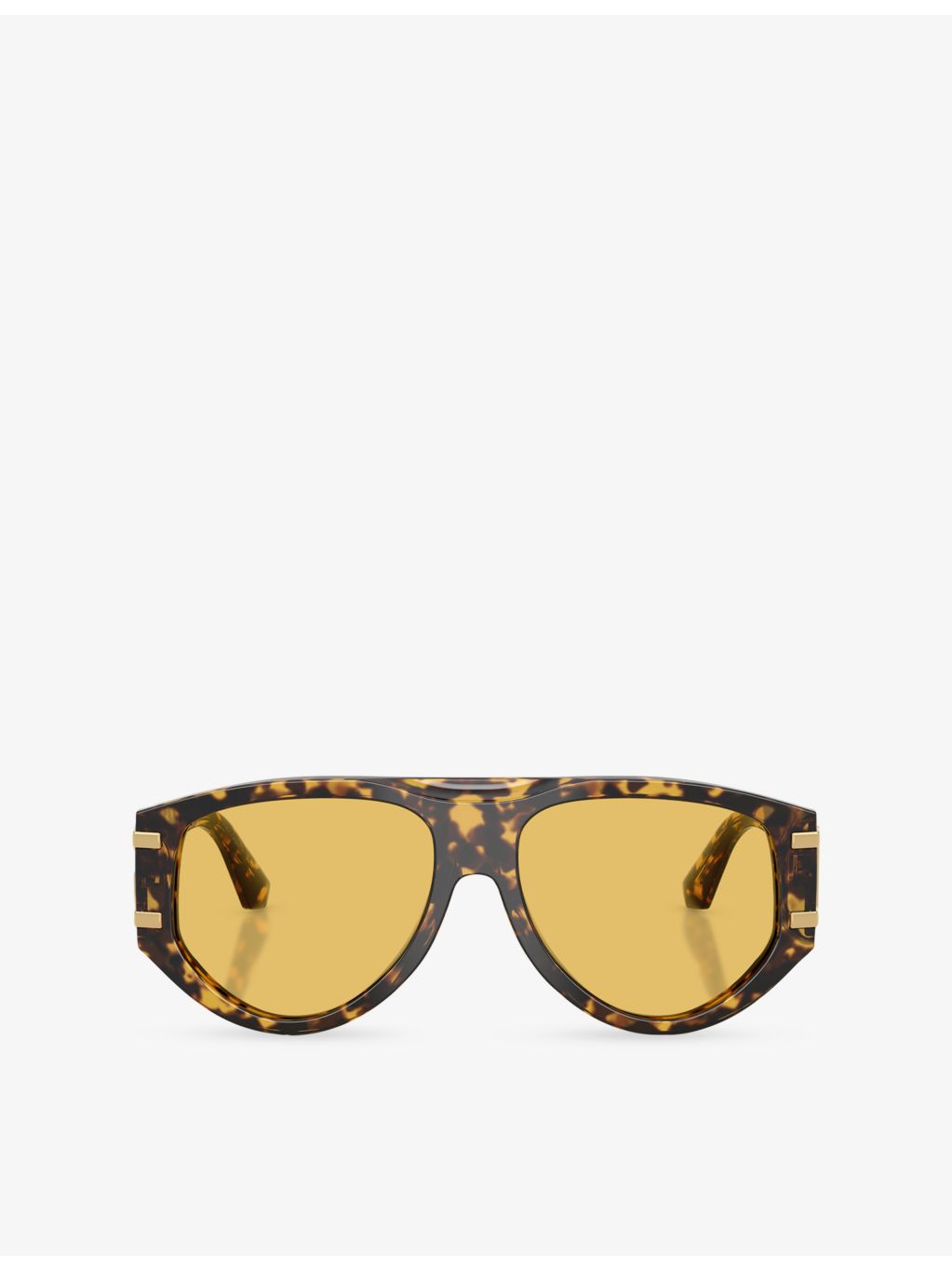 Dolce & Gabbana DG4499 pilot sunglasses in tortoiseshell acetate - British product