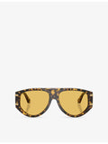 Dolce & Gabbana DG4499 pilot sunglasses in tortoiseshell acetate - British product