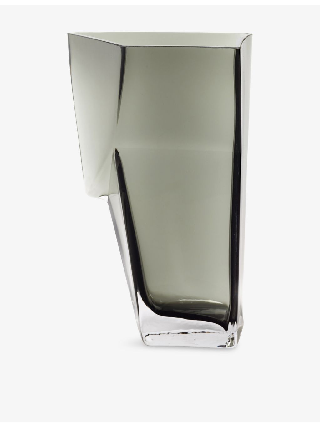 Serax transparent Dunk glass vase 33.5cm, imported from the UK