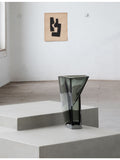 Serax transparent Dunk glass vase 33.5cm, imported from the UK