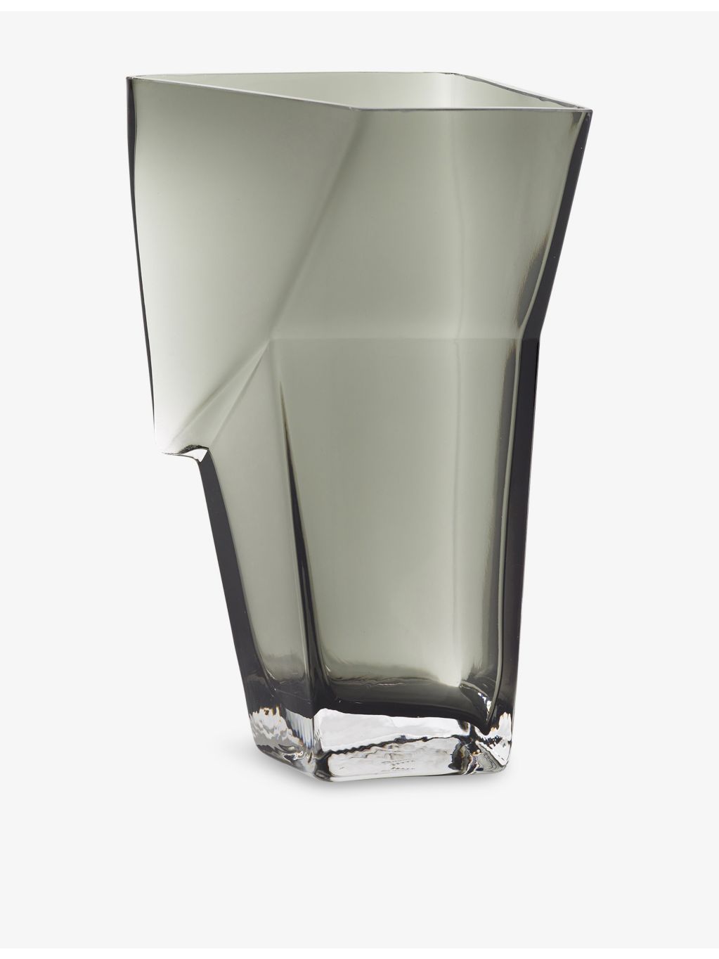 Serax transparent Dunk glass vase 33.5cm, imported from the UK