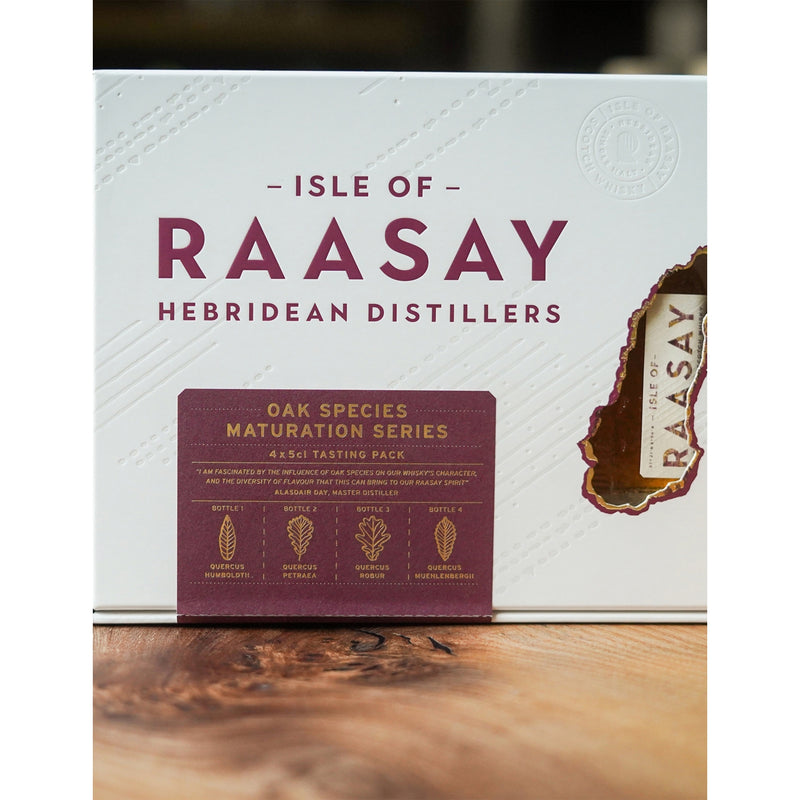 Isle of Raasay Oak Species whisky 4 x 50ml - British product