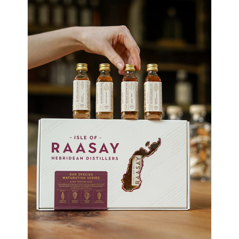 Isle of Raasay Oak Species whisky 4 x 50ml - British product