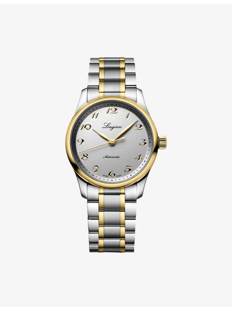 Longines automatic watch stainless steel 18ct yellow gold 34mm (British brand)