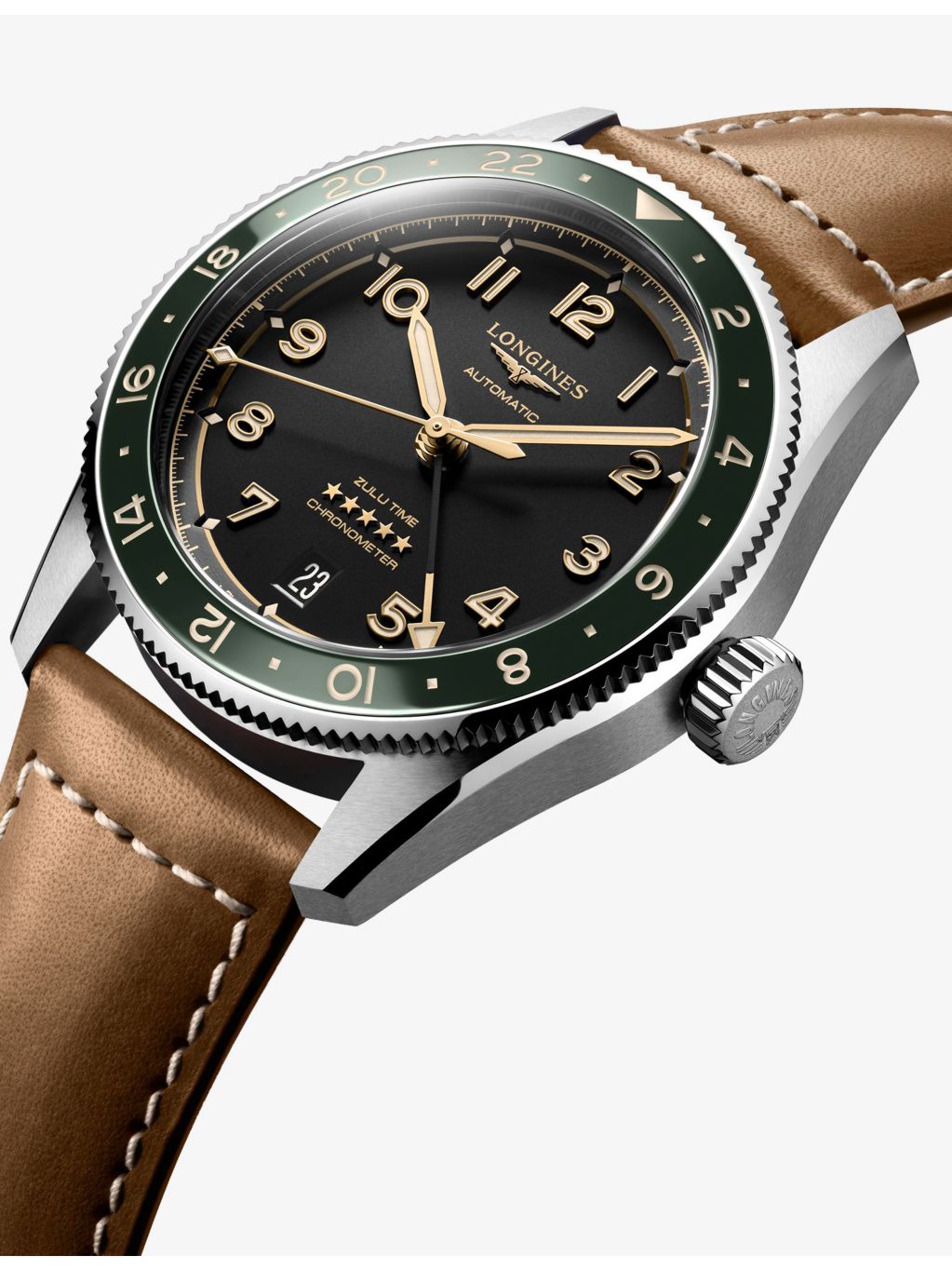 Longines Spirit Zulu Time automatic watch 39mm, imported from the UK