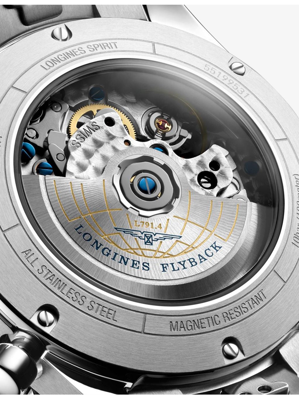 Longines chronograph watch Spirit Flyback 42mm, imported from the UK