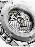 Longines Conquest Chronograph stainless steel automatic watch 42mm (British brand)