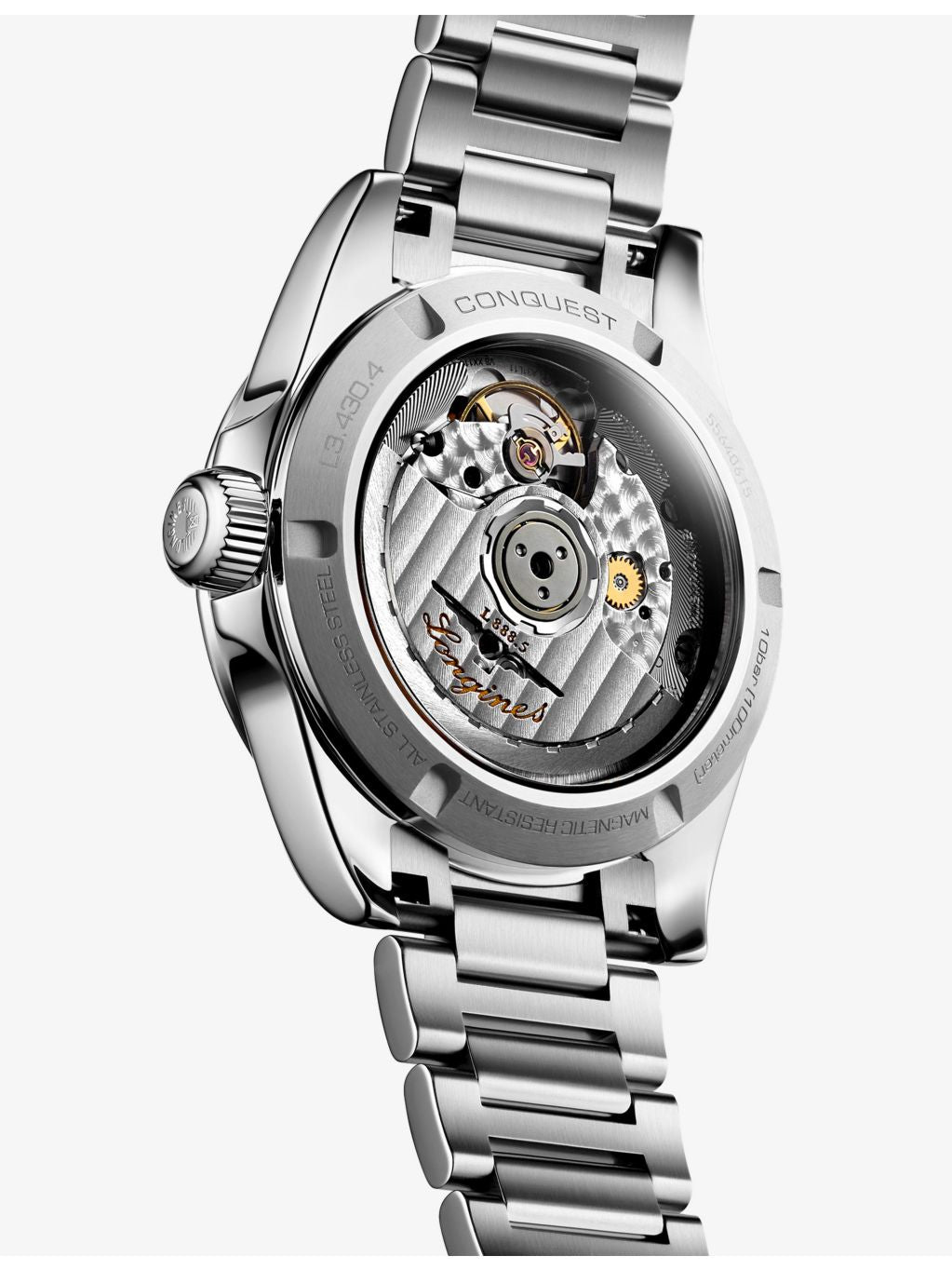 Longines Conquest automatic watch stainless steel 34mm (British brand)