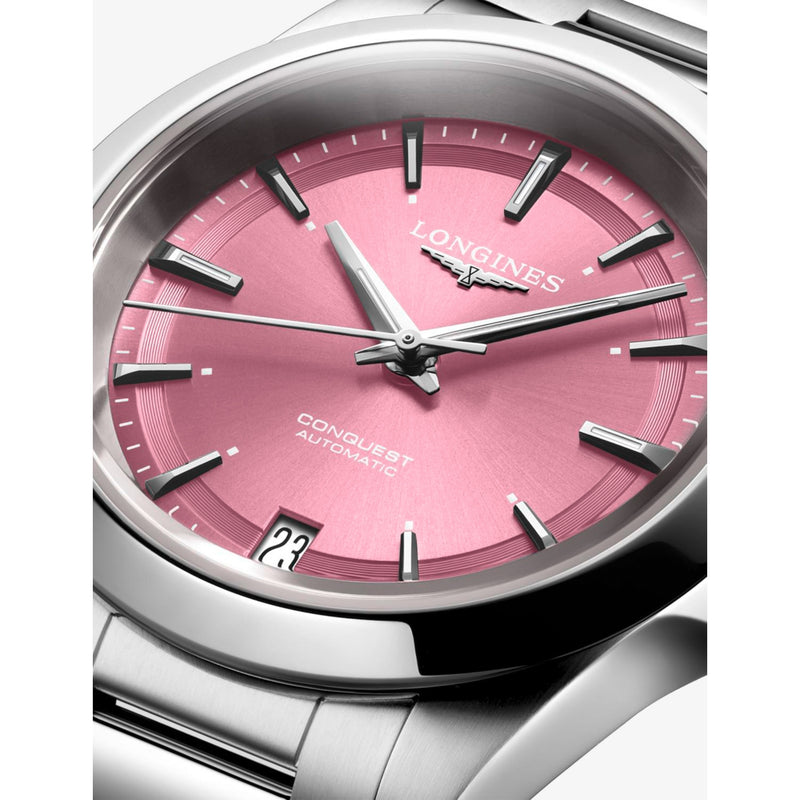 Longines Conquest automatic watch stainless steel 34mm (British brand)