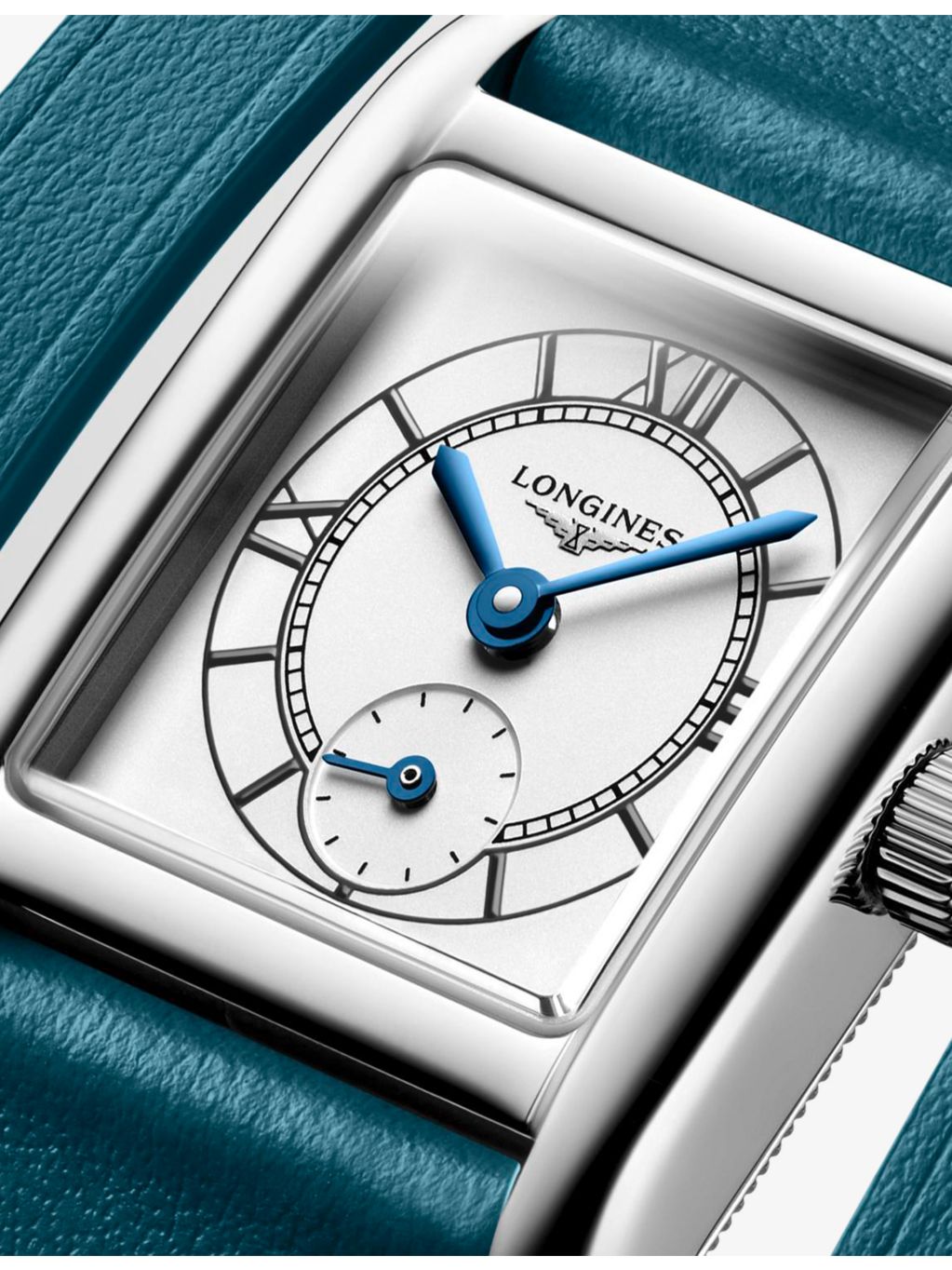 Longines Mini DolceVita quartz watch 21.5mm stainless steel and leather, UK version