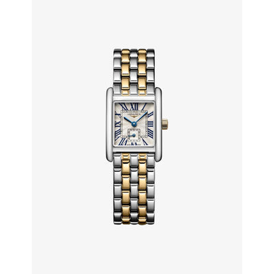 selfridges Longines Mini DolceVita 18ct Yellow Gold and Stainless Steel Quartz Watch- Buy online at McGrocer