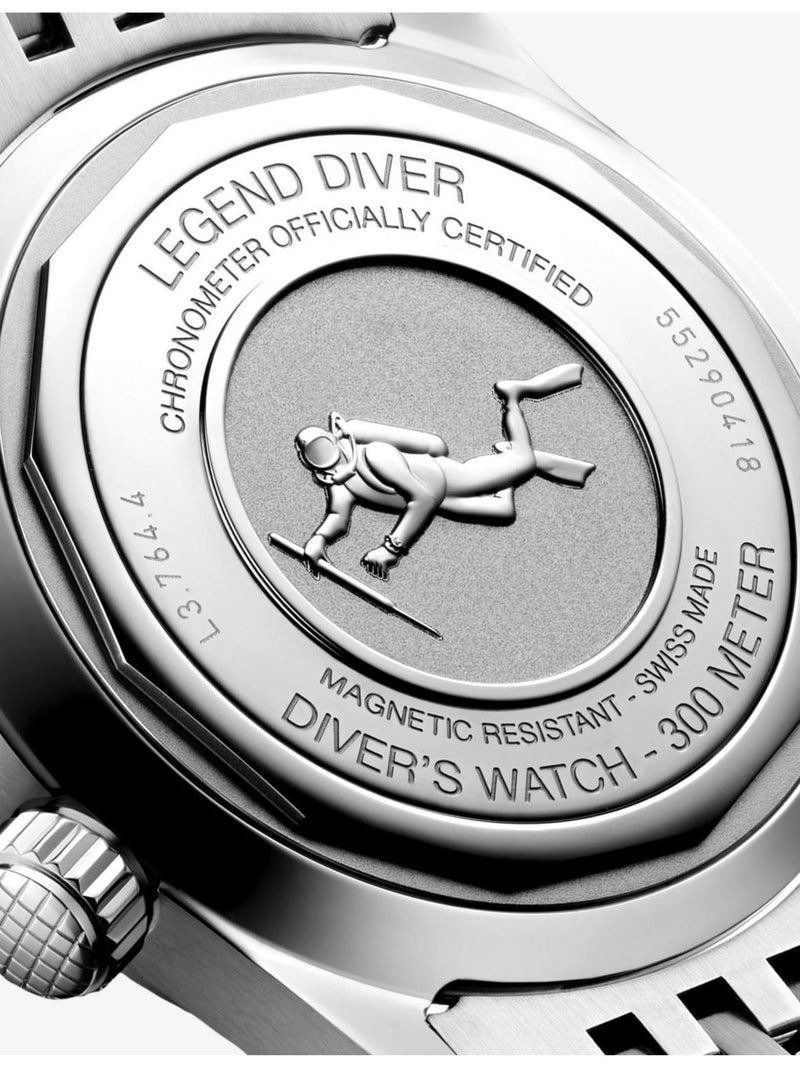 Longines Legend Diver automatic watch 39mm stainless steel, UK version