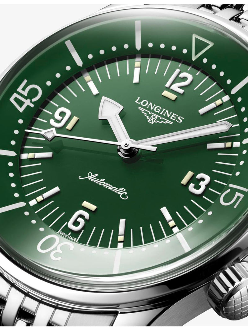 Longines Legend Diver stainless steel automatic watch 39mm - British product