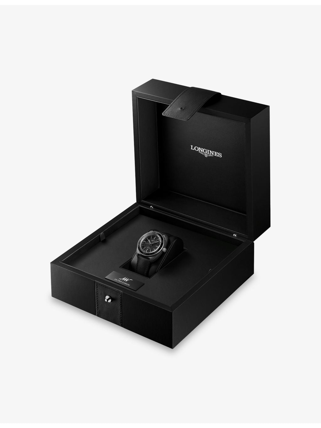 Longines Ultra-Chron automatic watch 43mm titanium carbon, imported from the UK