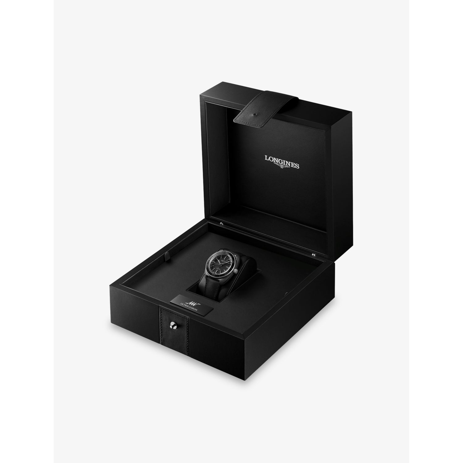 Longines Ultra-Chron automatic watch 43mm titanium carbon, imported from the UK