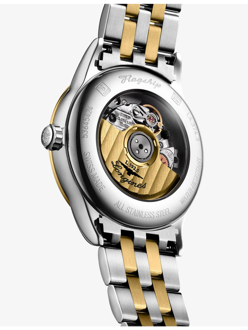 Longines automatic watch yellow PVD diamond 30mm, imported from the UK