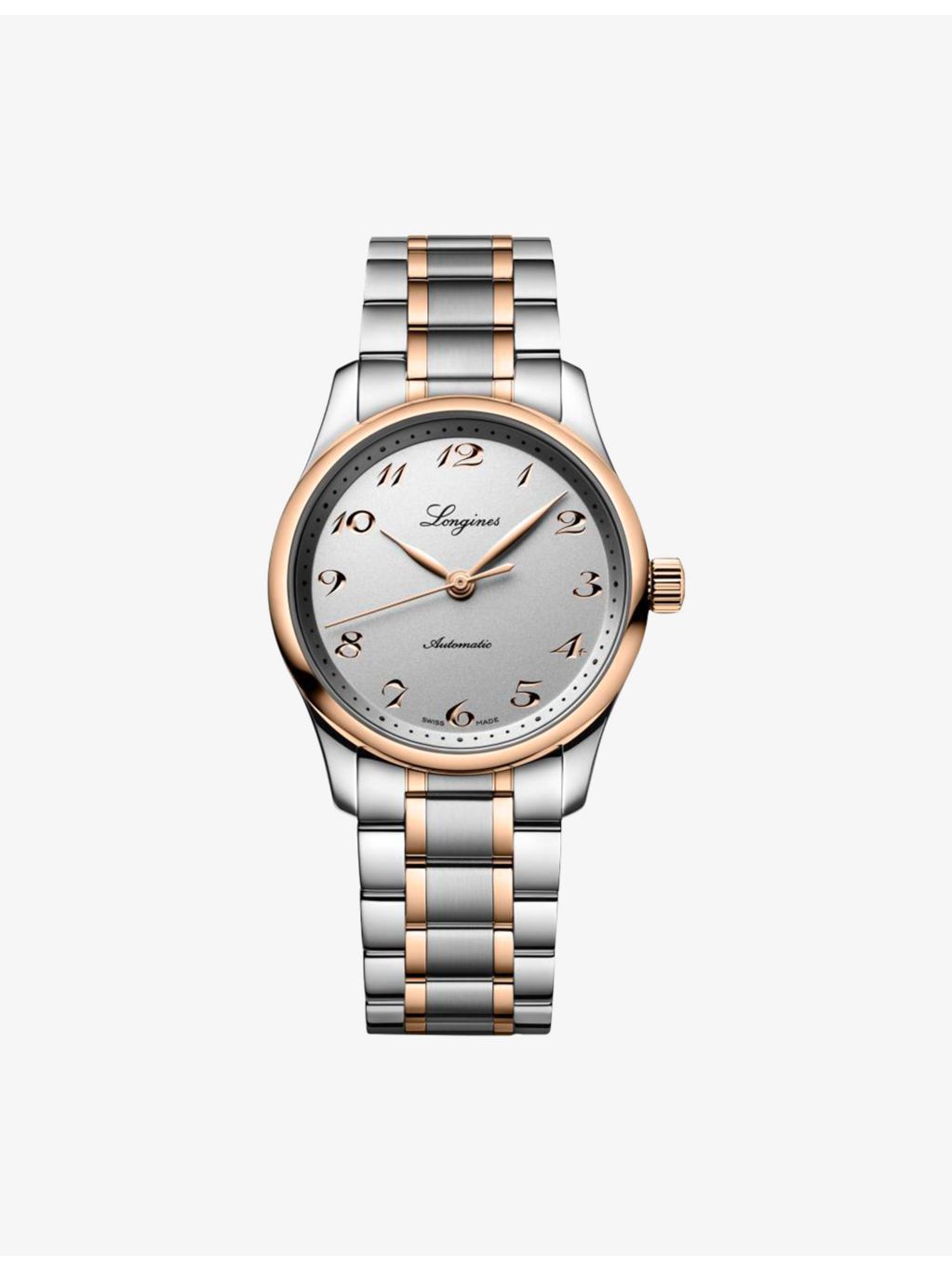 Longines automatic watch rose gold 34mm, imported from the UK