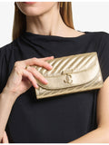 Jimmy Choo metallic leather wallet chain, UK version