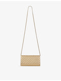 Jimmy Choo metallic leather wallet chain, UK version
