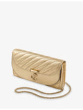 Jimmy Choo metallic leather wallet chain, UK version