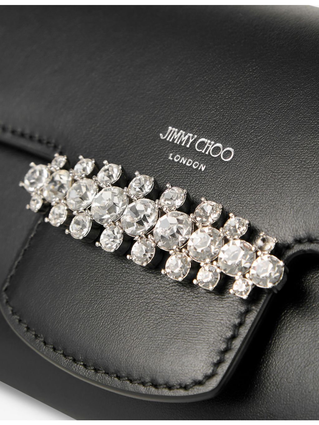 Jimmy Choo Bing leather wallet-on-chain, imported from the UK