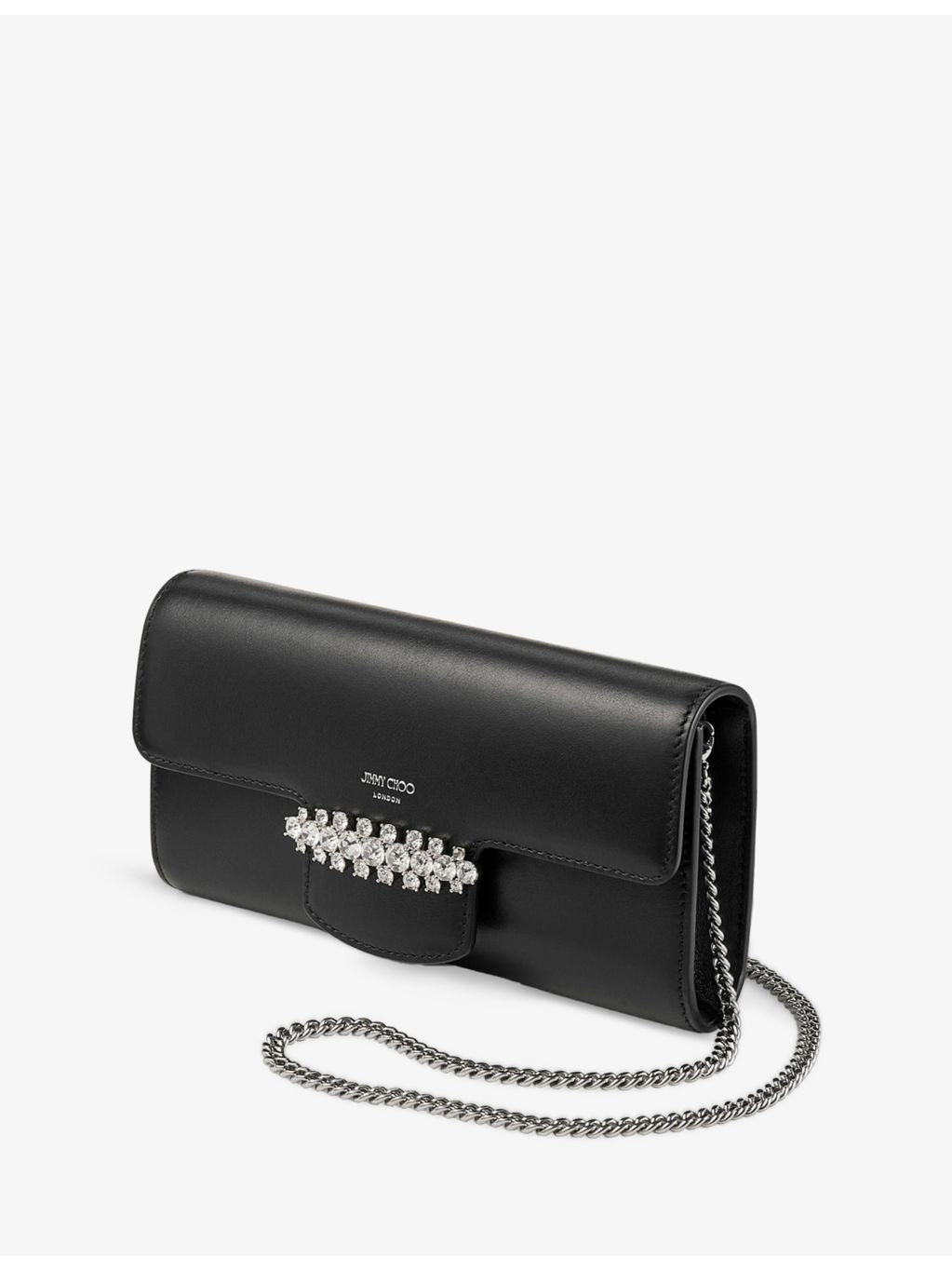 Jimmy Choo Bing leather wallet-on-chain, imported from the UK