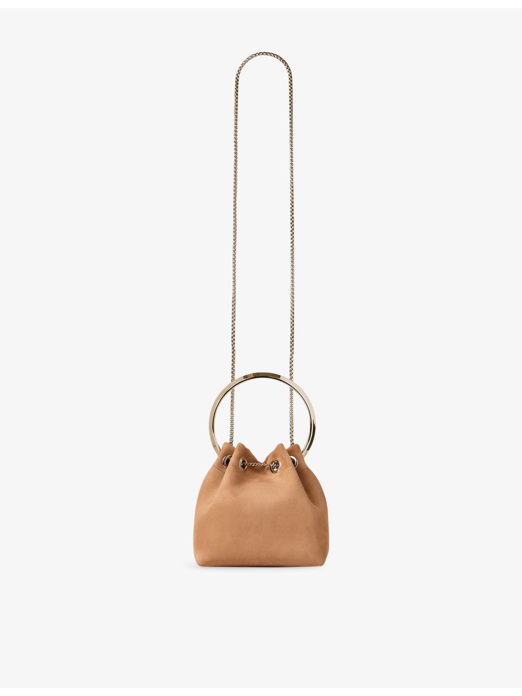 Jimmy Choo Bon Bon suede top-handle bag, imported from the UK