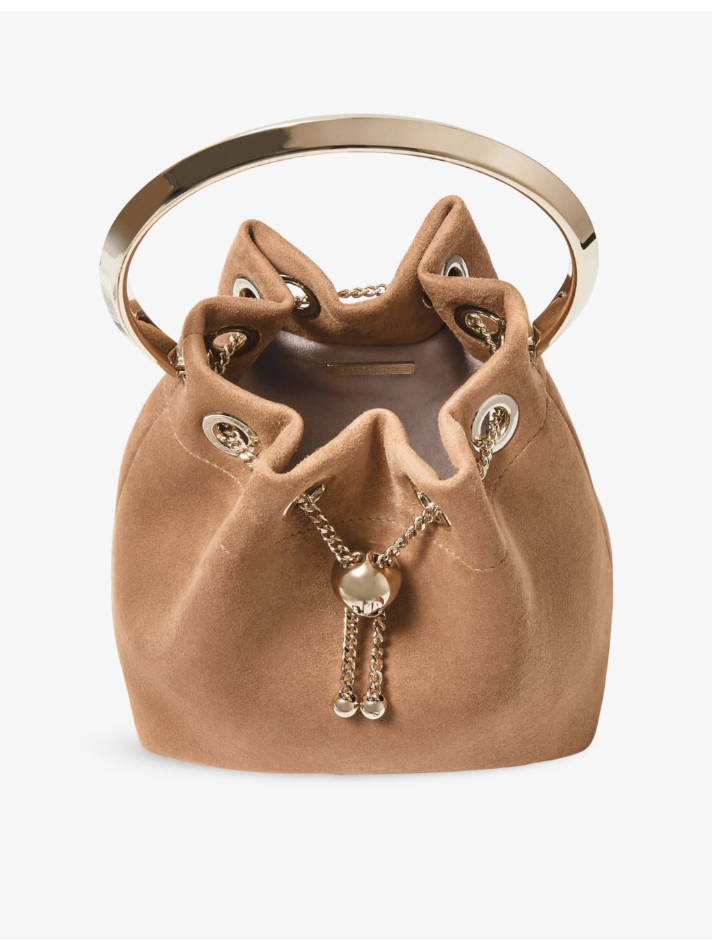 Jimmy Choo Bon Bon suede top-handle bag, imported from the UK