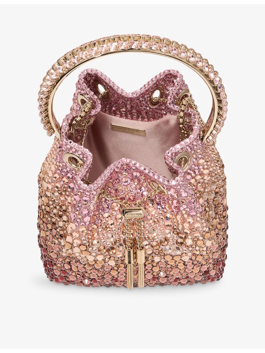 Jimmy Choo Bon Bon satin top-handle bag, UK version
